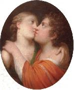 unknow artist Two lovers embracing France oil painting reproduction